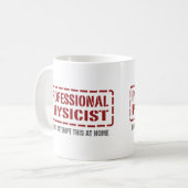 専門の物理学者 コーヒーマグカップ (正面左)