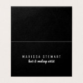 専門の白黒のモダンな社会的な媒体 名刺 (外部フラット)