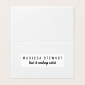 専門の白黒のモダンな社会的な媒体 名刺 (外部フラット)