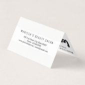 専門の白黒のモダンのロイヤリティ 名刺 (裏面)