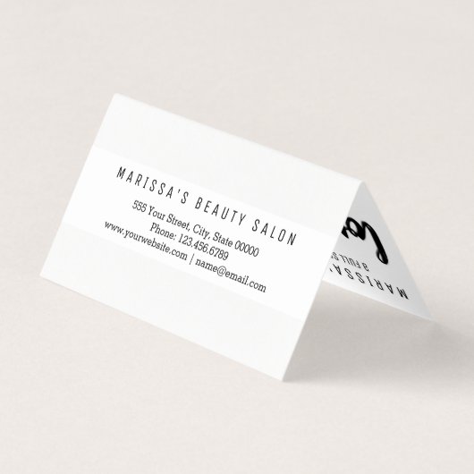 専門の白黒のモダンのロイヤリティ 名刺 (裏面)