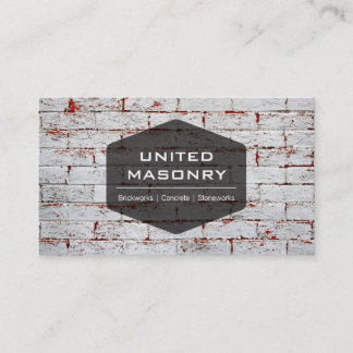 専門の石積みの名刺のデザイン 名刺