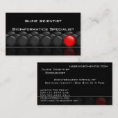 専門の科学者科学の名刺 名刺 (正面/裏面)