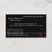 専門の科学者科学の名刺 名刺 (裏面)