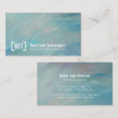 専門の空の風の青い芸術の名刺 名刺 (正面/裏面)