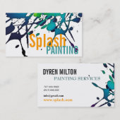 専門の絵画ペインターのグラフィックアーティスト 名刺 (正面/裏面)