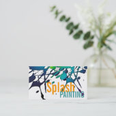 専門の絵画ペインターのグラフィックアーティスト 名刺 (スタンド正面)