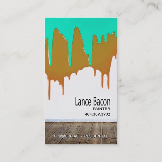 専門の絵画、ペインター、改築 名刺 (正面)