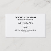 専門の絵画 名刺 (裏面)