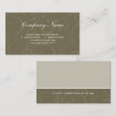 専門の緑の名刺の渦巻 名刺 (正面/裏面)