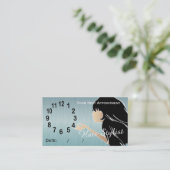 専門の美容師のアポイントメントカード 予約カード (スタンド正面)