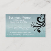 専門の美容師のアポイントメントカード 予約カード (裏面)