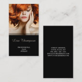 専門の美容師のエレガントな美容院 名刺