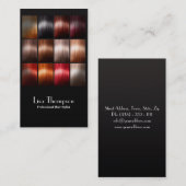 専門の美容師の美しいのスタジオのサロンカード 名刺 (正面/裏面)