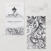 専門の花嫁のスタイリストのウェディングドレスのサロン 名刺 (正面/裏面)