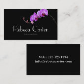 専門の花屋の名刺の蘭 名刺 (正面/裏面)