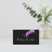 専門の花屋の名刺の蘭 名刺 (スタンド正面)
