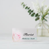 専門の花屋の花の名刺 名刺 (スタンド正面)