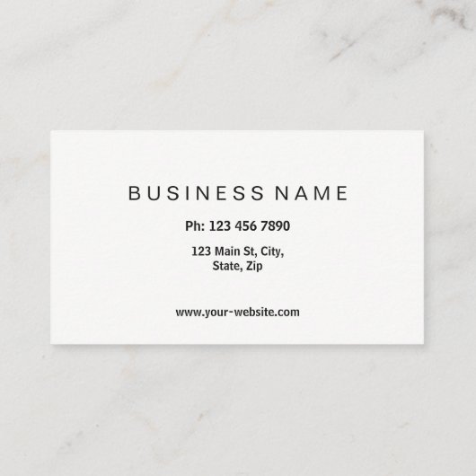 専門の花屋の花の名刺 名刺 (裏面)