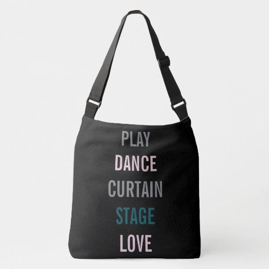 専門の芸術の付属のリハーサルのトートバック クロスボディバッグ (正面)