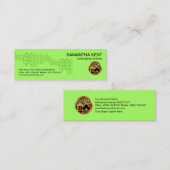 専門の葉の塀は景色のシルエットを描きます スキニー名刺 (正面/裏面)