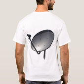専門の衛生放送受信アンテナの技術者 Tシャツ (裏面)