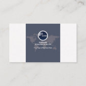 専門の豪華で簡潔な名刺 名刺 (裏面)