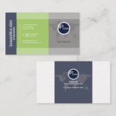 専門の豪華で簡潔な名刺 名刺 (正面/裏面)