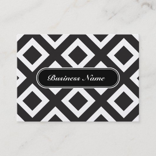 専門の贅沢で写実的な正方形パターン 名刺 (正面)