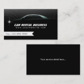 専門の車賃借りまたはリムジンのサービス業カード 名刺 (正面/裏面)
