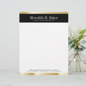 専門の金ゴールドおよび黒いレターヘッド レターヘッド (スタンド正面)