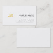 専門の金ゴールドの一見のモノグラムのスタイリッシュなデザイン 名刺 (正面/裏面)