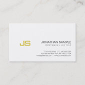 専門の金ゴールドの一見のモノグラムのスタイリッシュなデザイン 名刺 (正面)