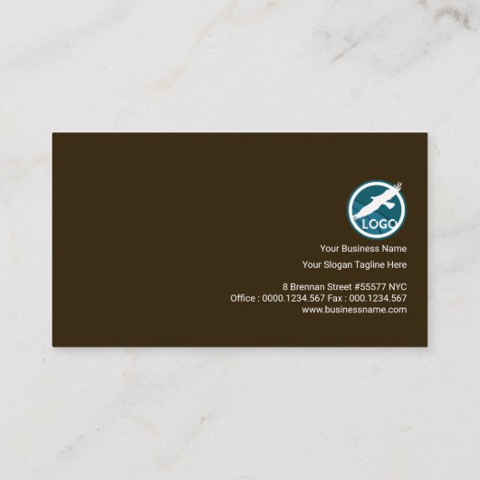 専門の金ゴールドホイルのストライプのモノグラムの手紙 名刺 (裏面)