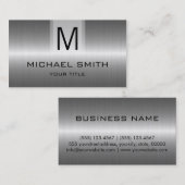 専門の銀製のステンレス鋼の金属のモノグラム 名刺 (正面/裏面)