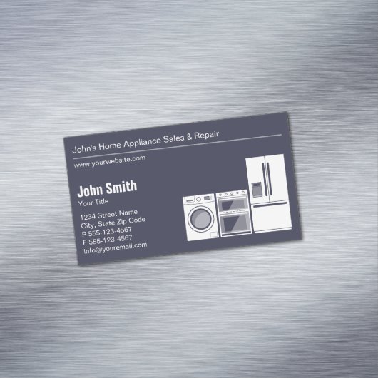 専門の電気器具の修理、サービスおよび販売 マグネット名刺 (インサイチュ)