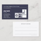 専門の電気器具の修理、サービスおよび販売 名刺 (正面/裏面)