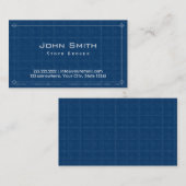 専門の青写真のストックブローカーの名刺 名刺 (正面/裏面)