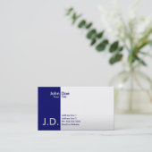 専門の青 名刺 (スタンド正面)