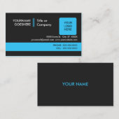 専門の青: (2味方される): 名刺 (正面/裏面)