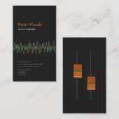 専門の音響技師の名刺 名刺 (正面/裏面)