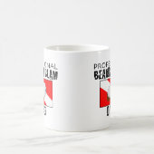 専門の髭があるハマグリのダイバー コーヒーマグカップ (中央)