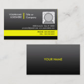 専門の黄色2 名刺 (正面/裏面)