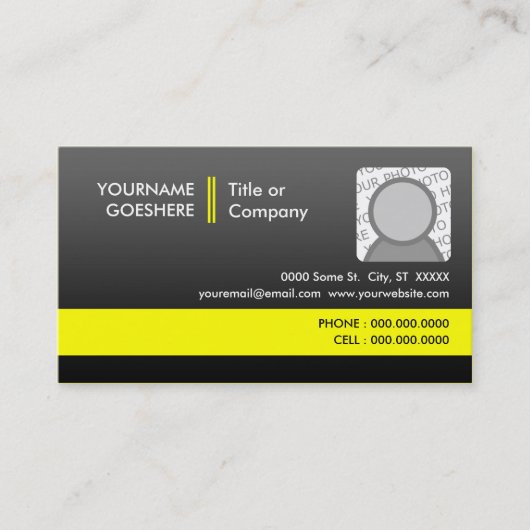 専門の黄色2 名刺 (正面)