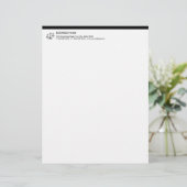 専門の黒いボーダー弁護士か弁護士 レターヘッド (スタンド正面)