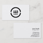 専門の黒いリングのディスパッチャーの名刺 名刺 (正面/裏面)