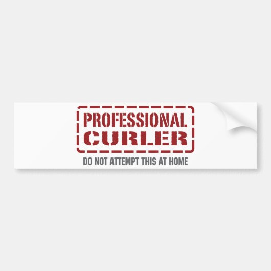 専門のCurler バンパーステッカー (正面)
