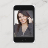 専門のiPhone 6の接触のページのデザイン 名刺 (正面)