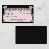 専門はウエディングケーキビジネス情報カードを固めます 名刺 (正面/裏面)