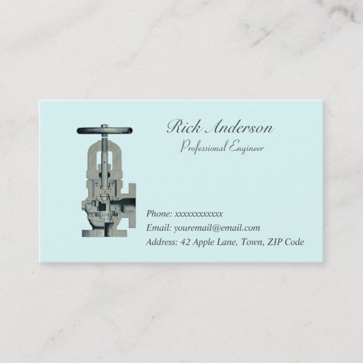 専門エンジニアの名刺 名刺 (正面)